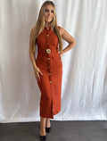 Deborah Dress Terracotta