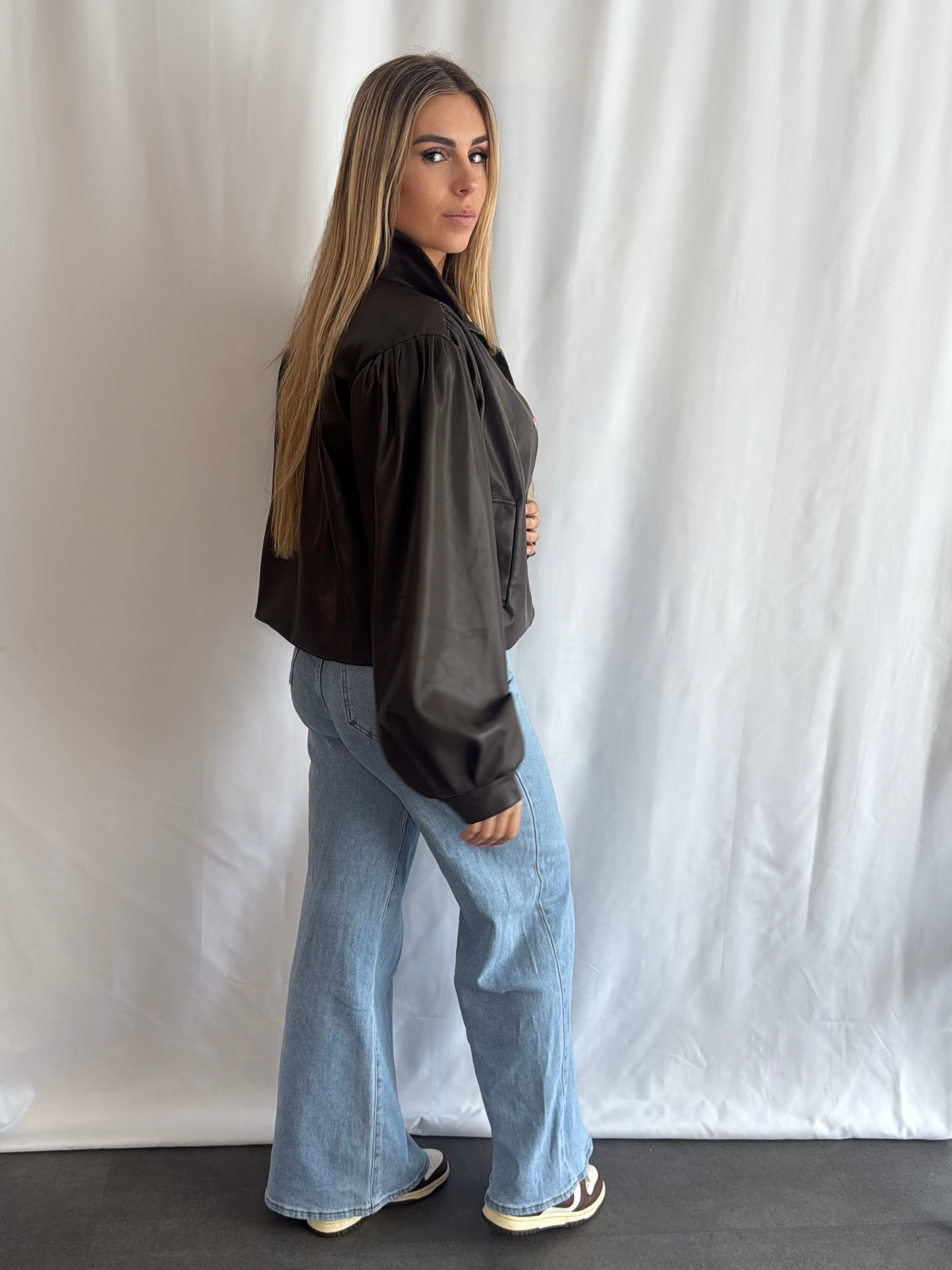 Joy Jacket Leather Brown