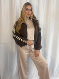 Julia Jacket Brown Stripe