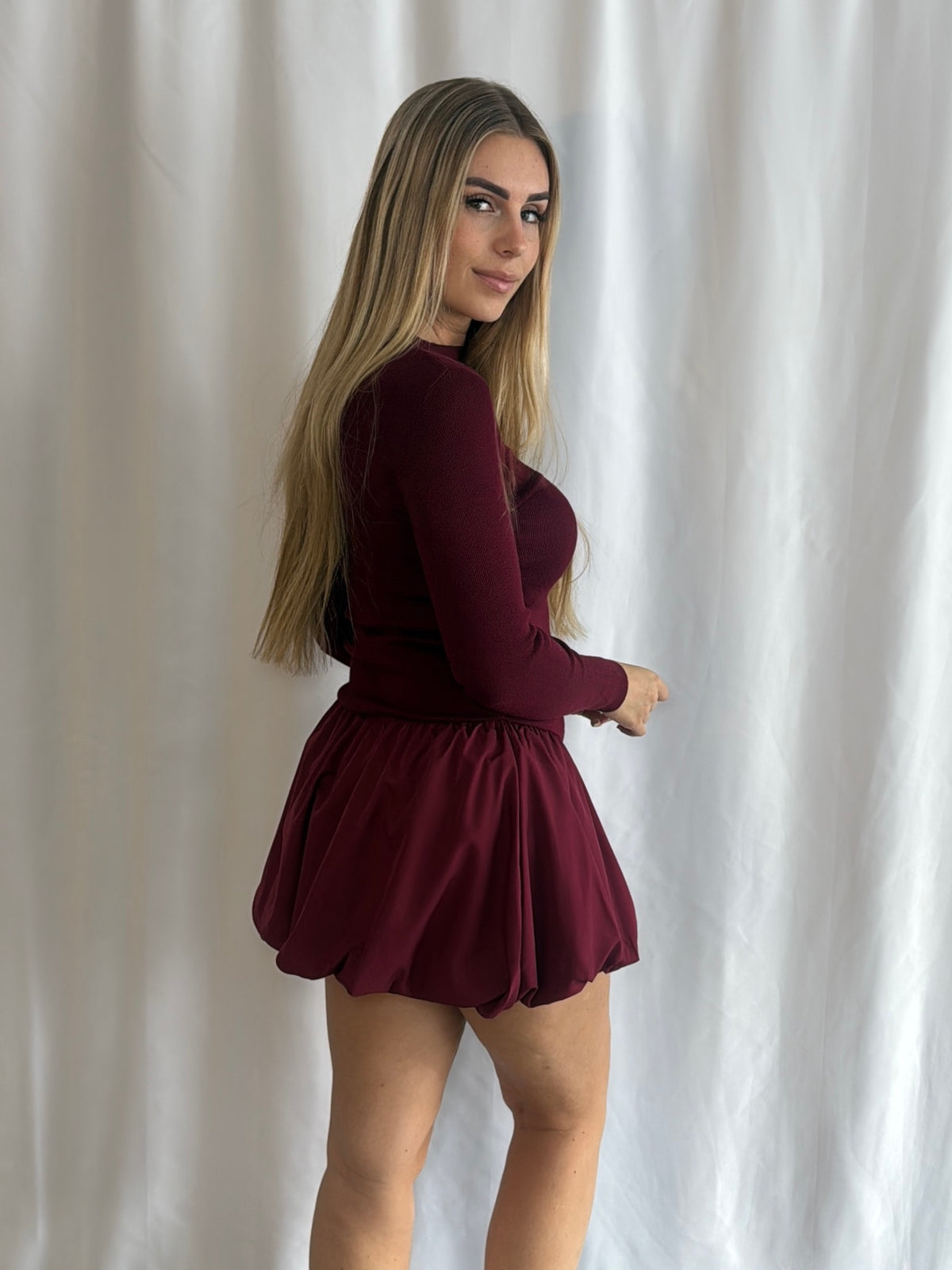 Destiny Dress Bordeaux