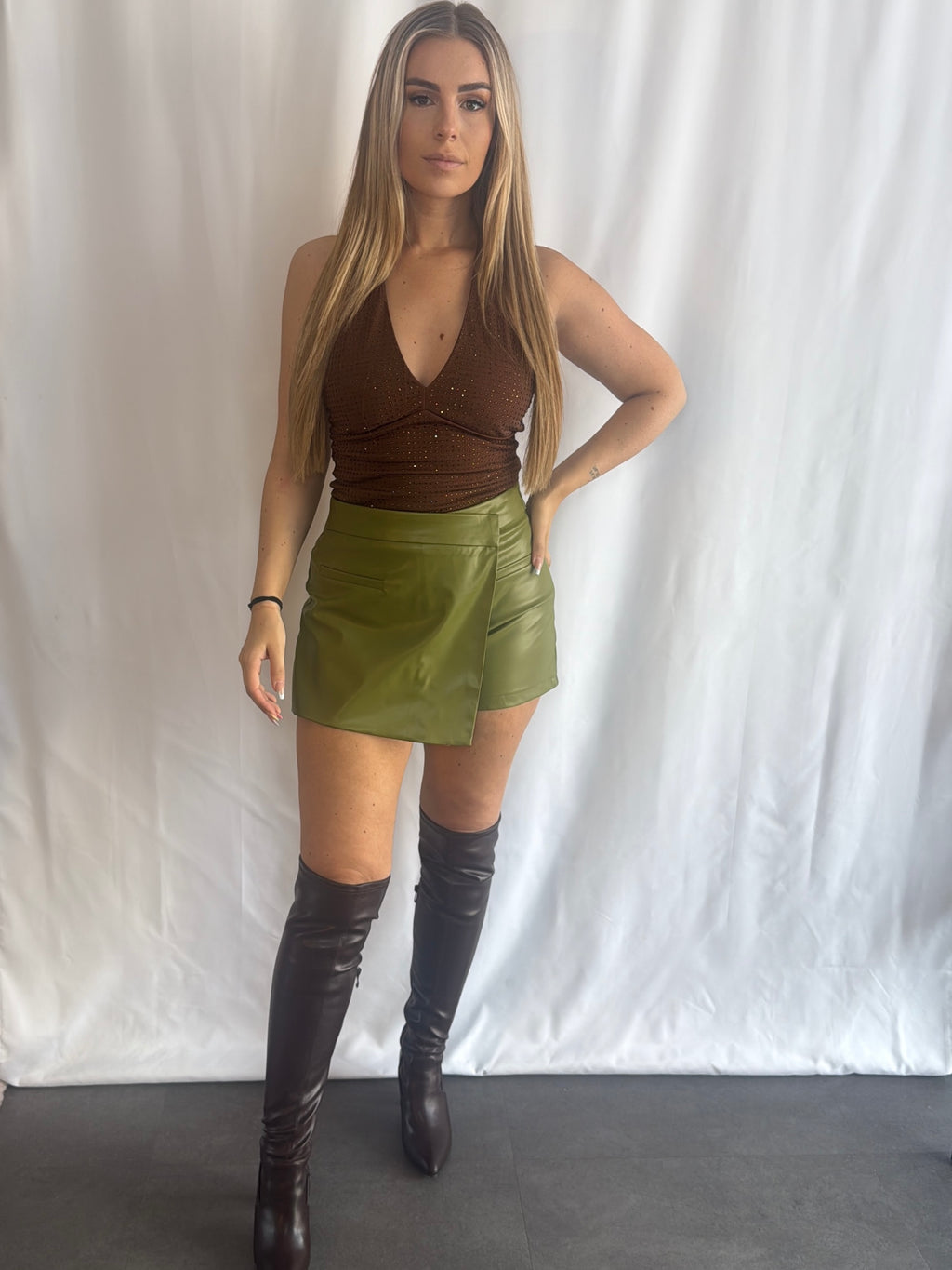 Senna Skort Olive Green