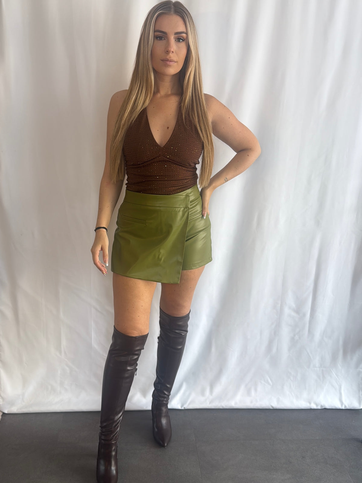 Senna Skort Olive Green