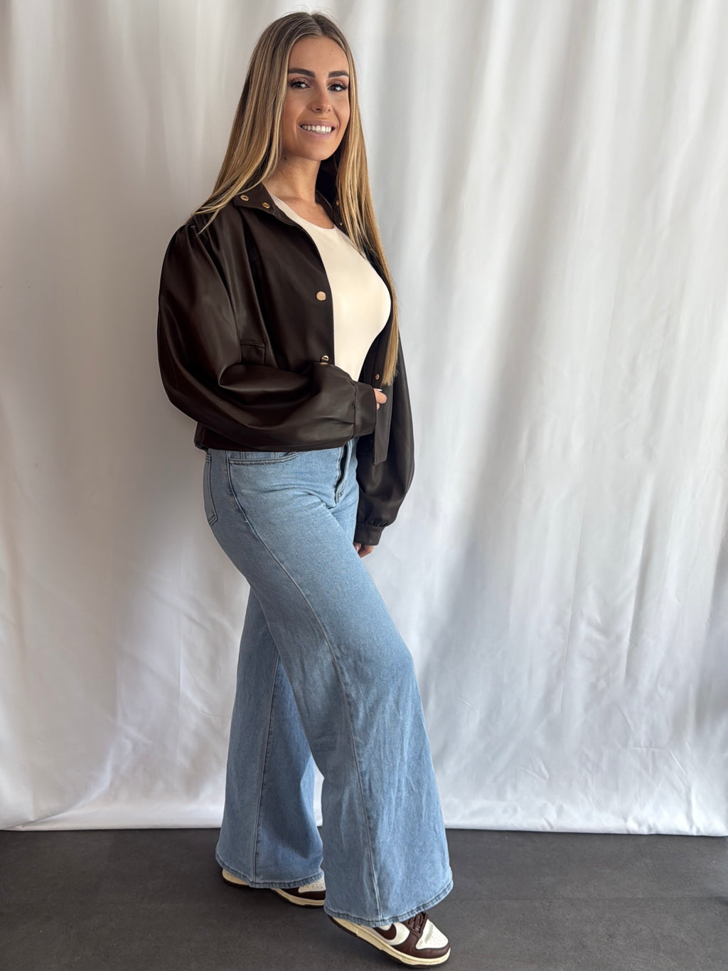 Joy Jacket Leather Brown