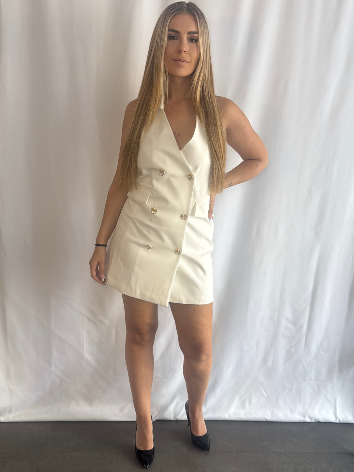 Demi Dress White