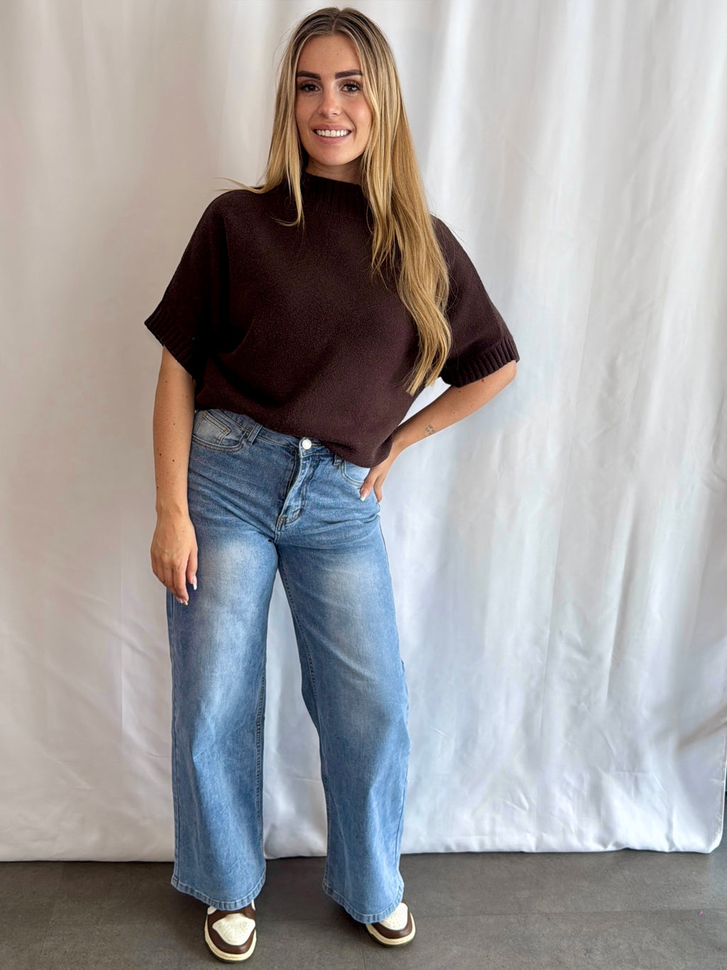 Kirsten Knit Oversized Chocolate