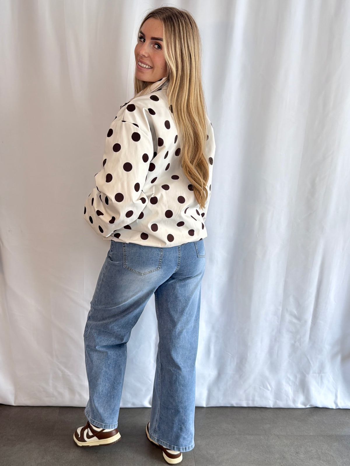 Jony Jacket Polka White
