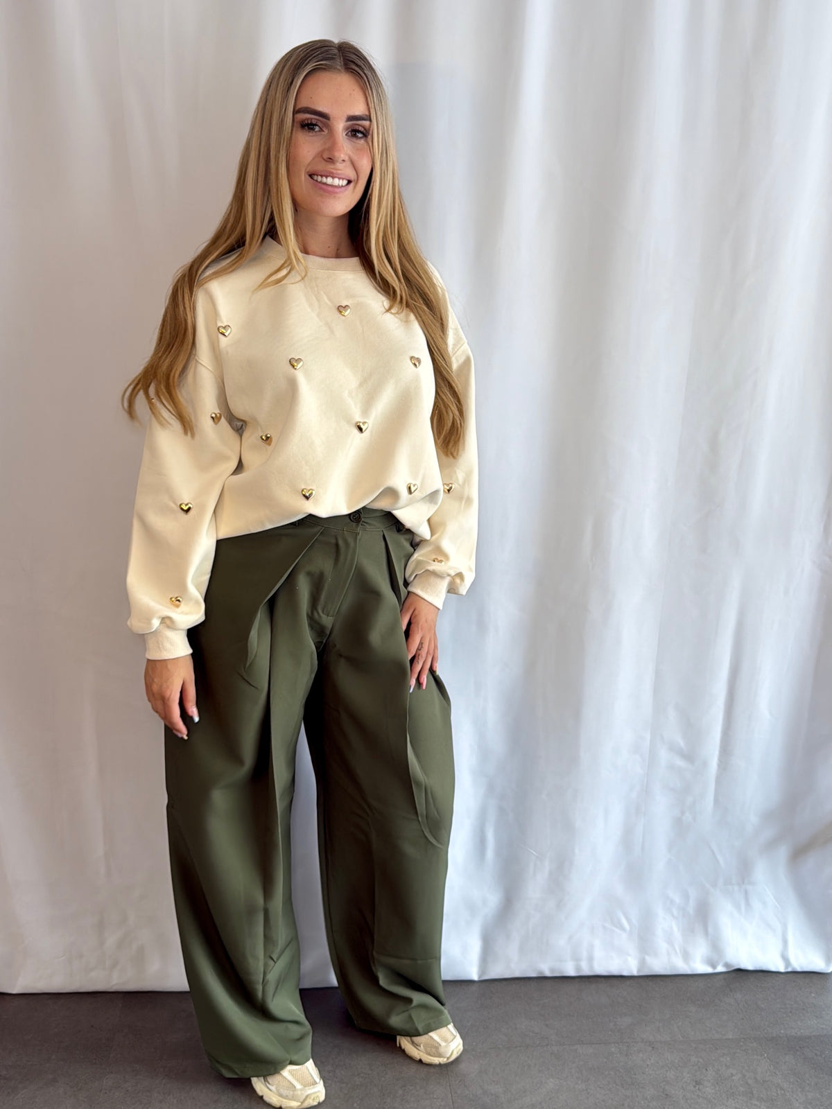 Linda Heart Sweater Butter Yellow