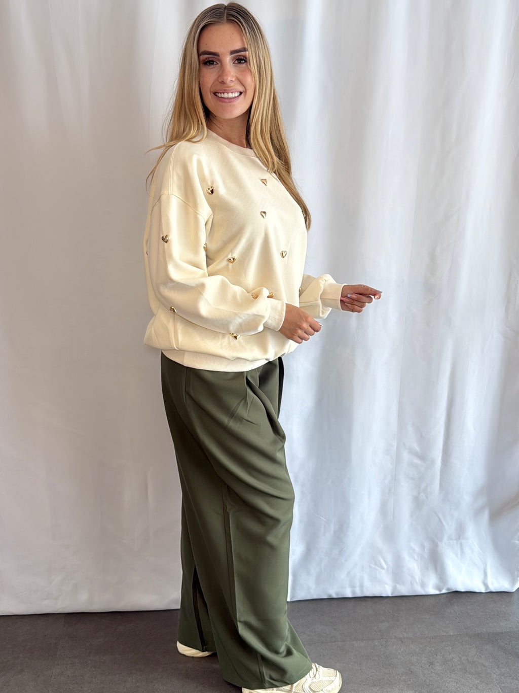 Linda Heart Sweater Butter Yellow